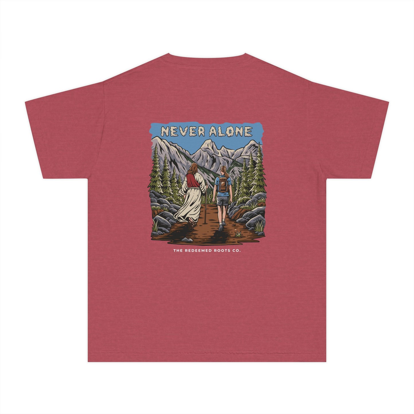 GIRLS NEVER HIKE ALONE T-SHIRT