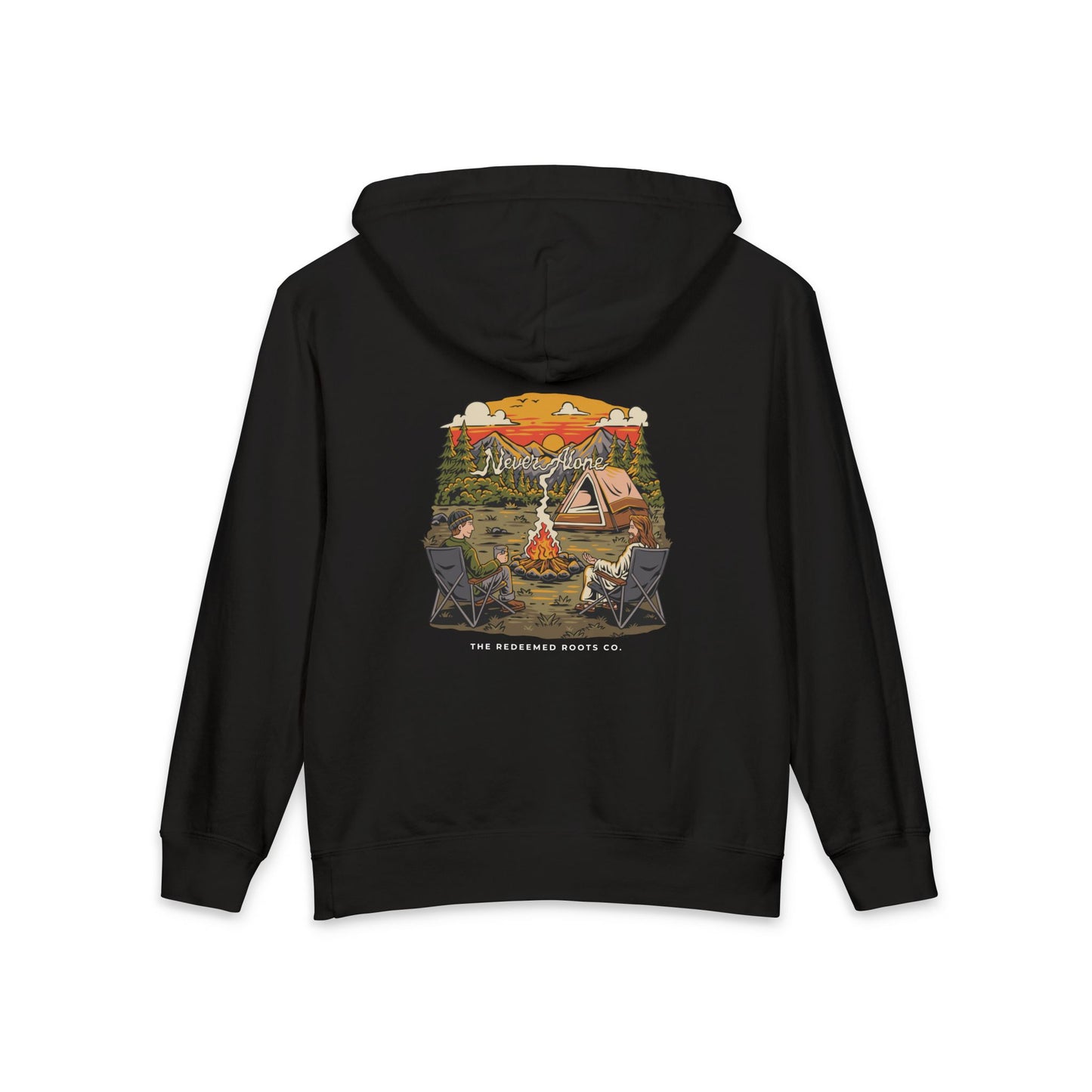 BOYS NEVER CAMP ALONE SWEATSHIRT