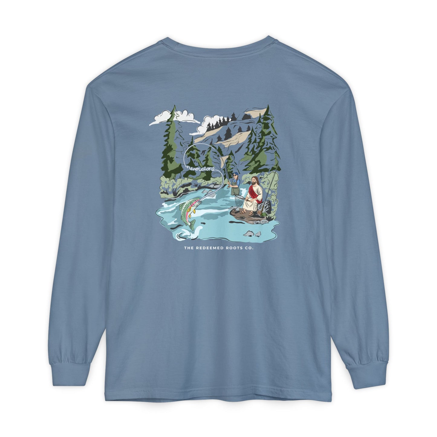 WOMEN NEVER FLY FISH ALONE LONG SLEEVE