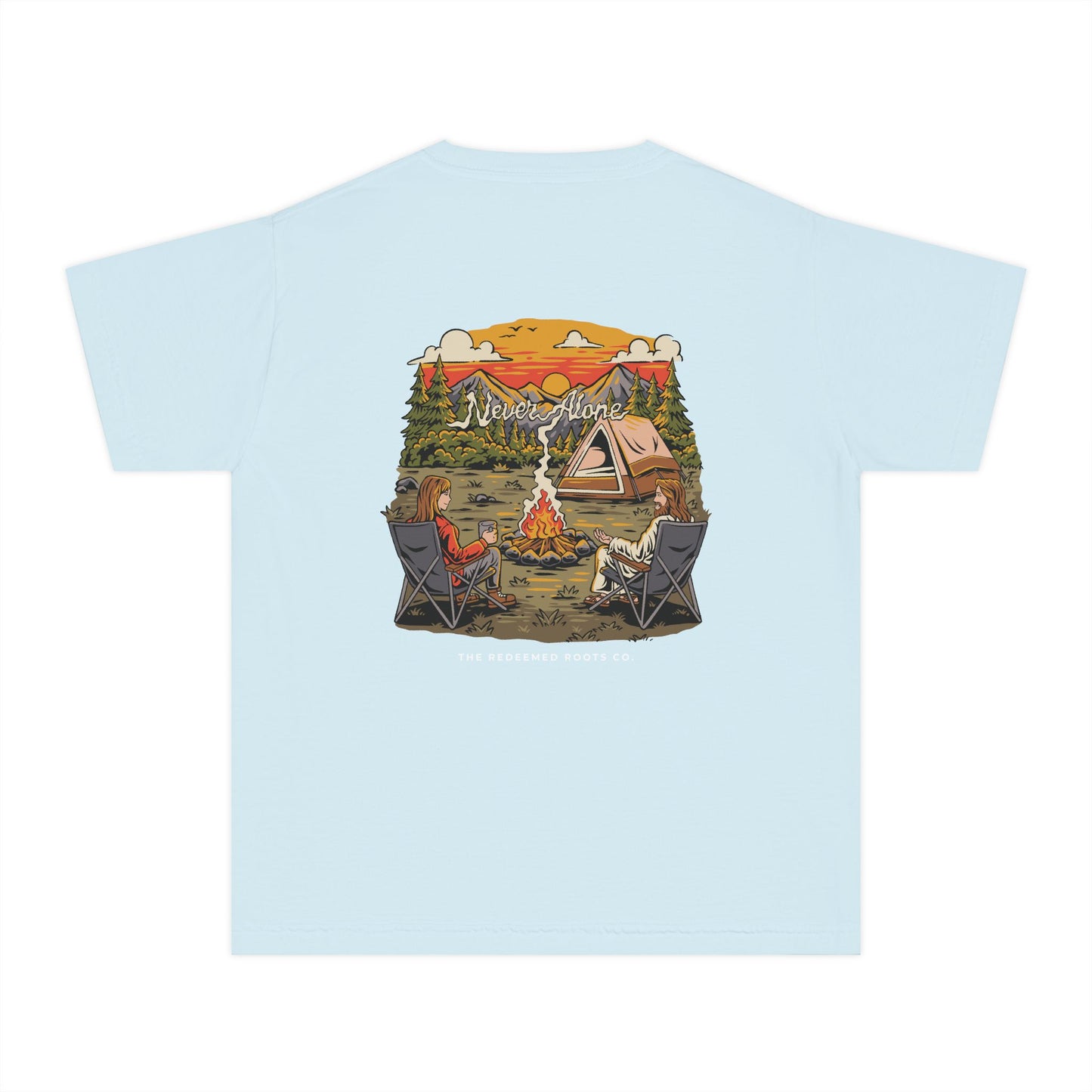 GIRLS NEVER CAMP ALONE T-SHIRT