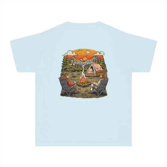 GIRLS NEVER CAMP ALONE T-SHIRT