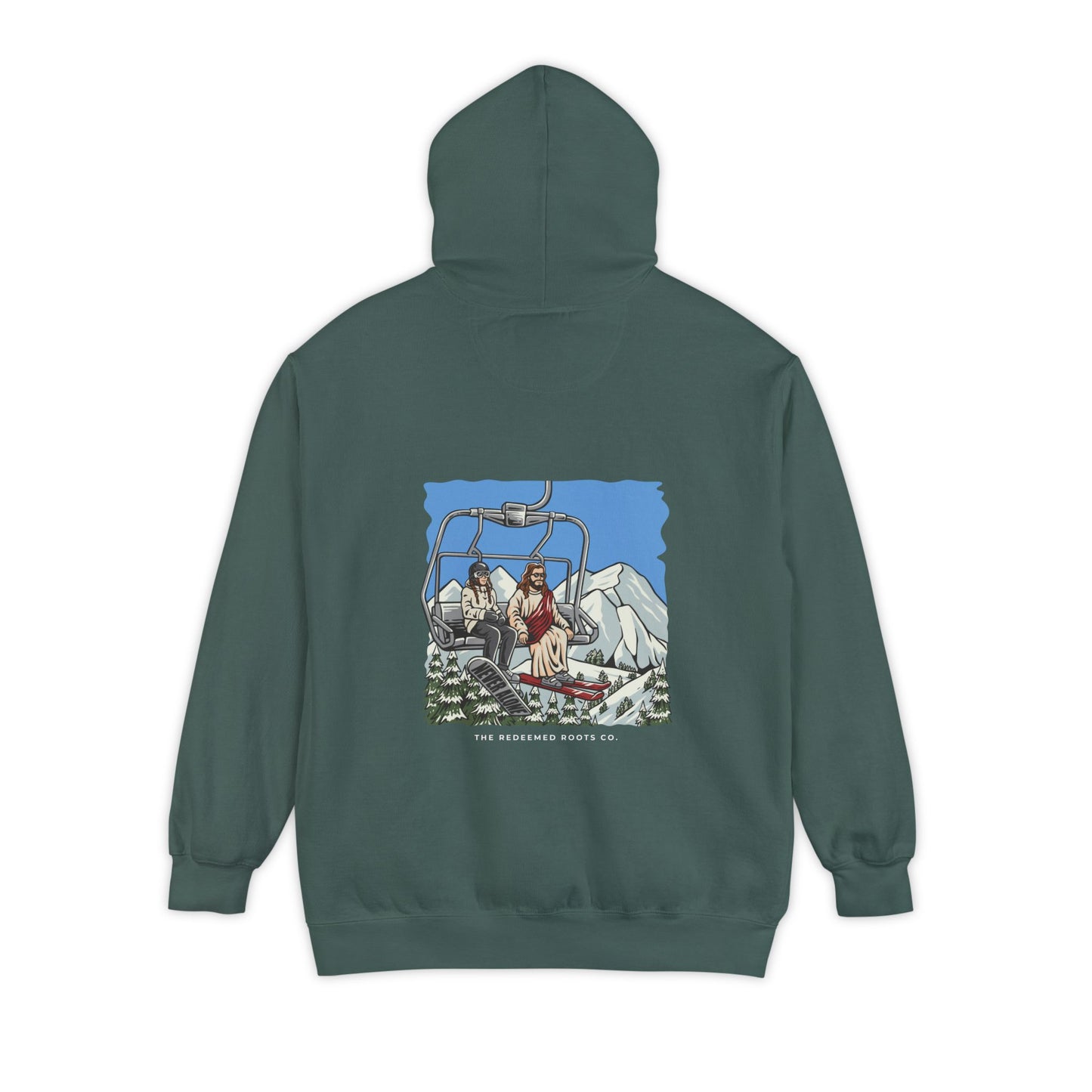 WOMEN NEVER SKI ALONE SWEATSHIRT