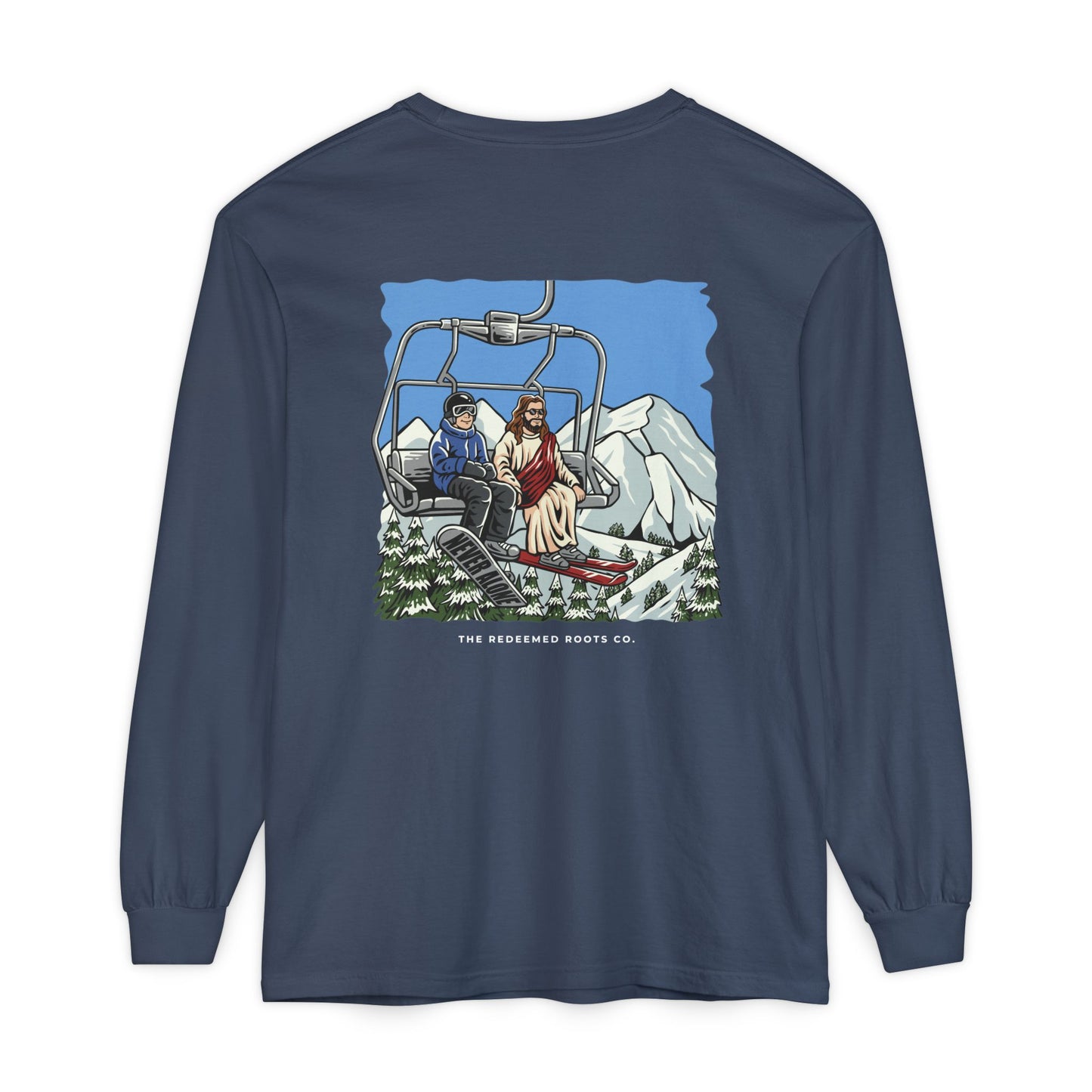 MEN NEVER SKI ALONE LONG SLEEVE