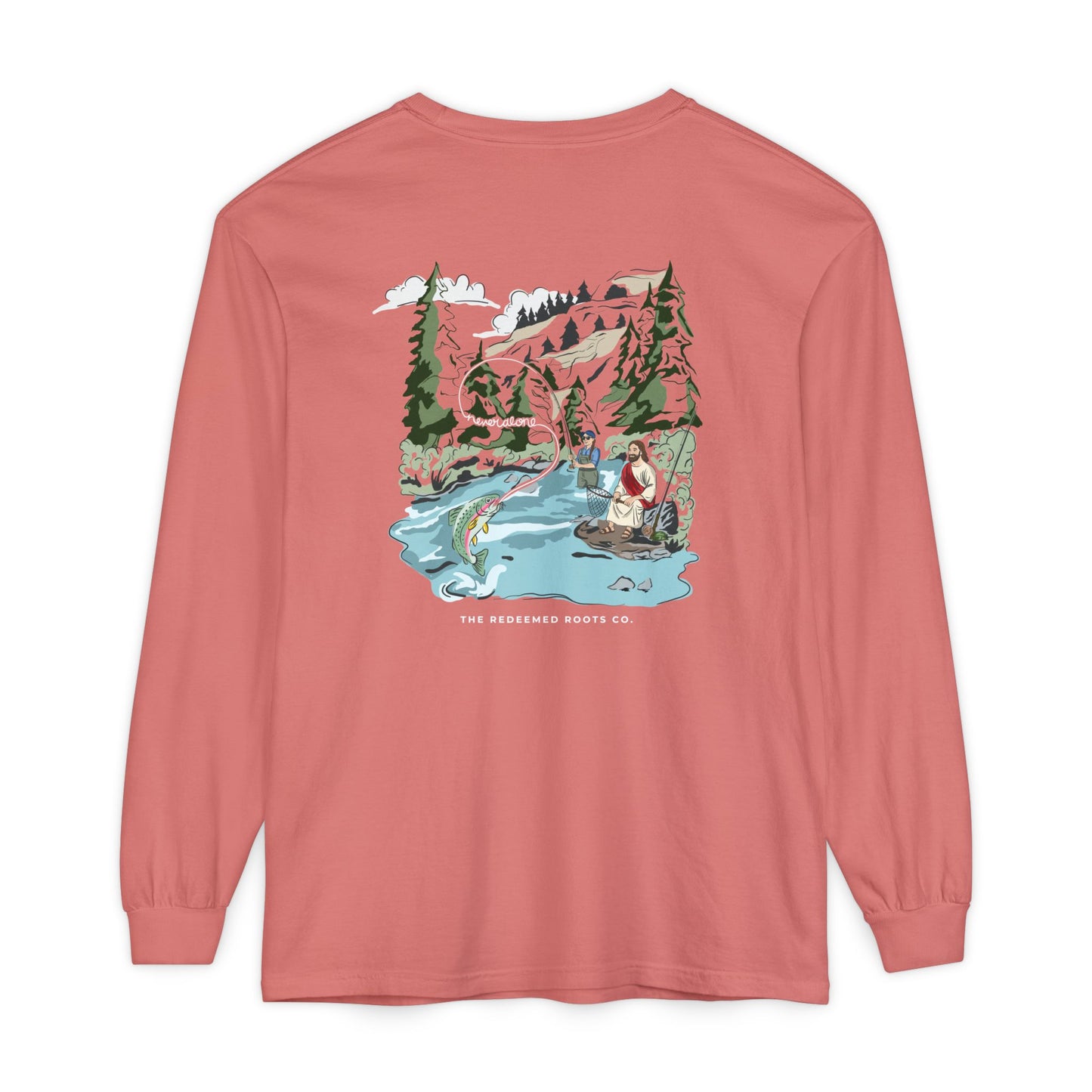 WOMEN NEVER FLY FISH ALONE LONG SLEEVE