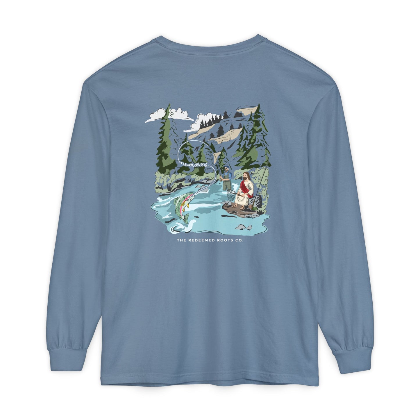 MEN NEVER FLY FISH ALONE LONG SLEEVE