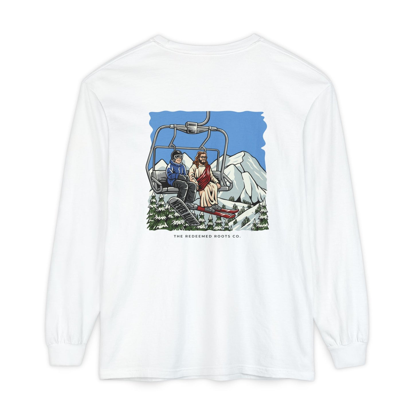 MEN NEVER SKI ALONE LONG SLEEVE