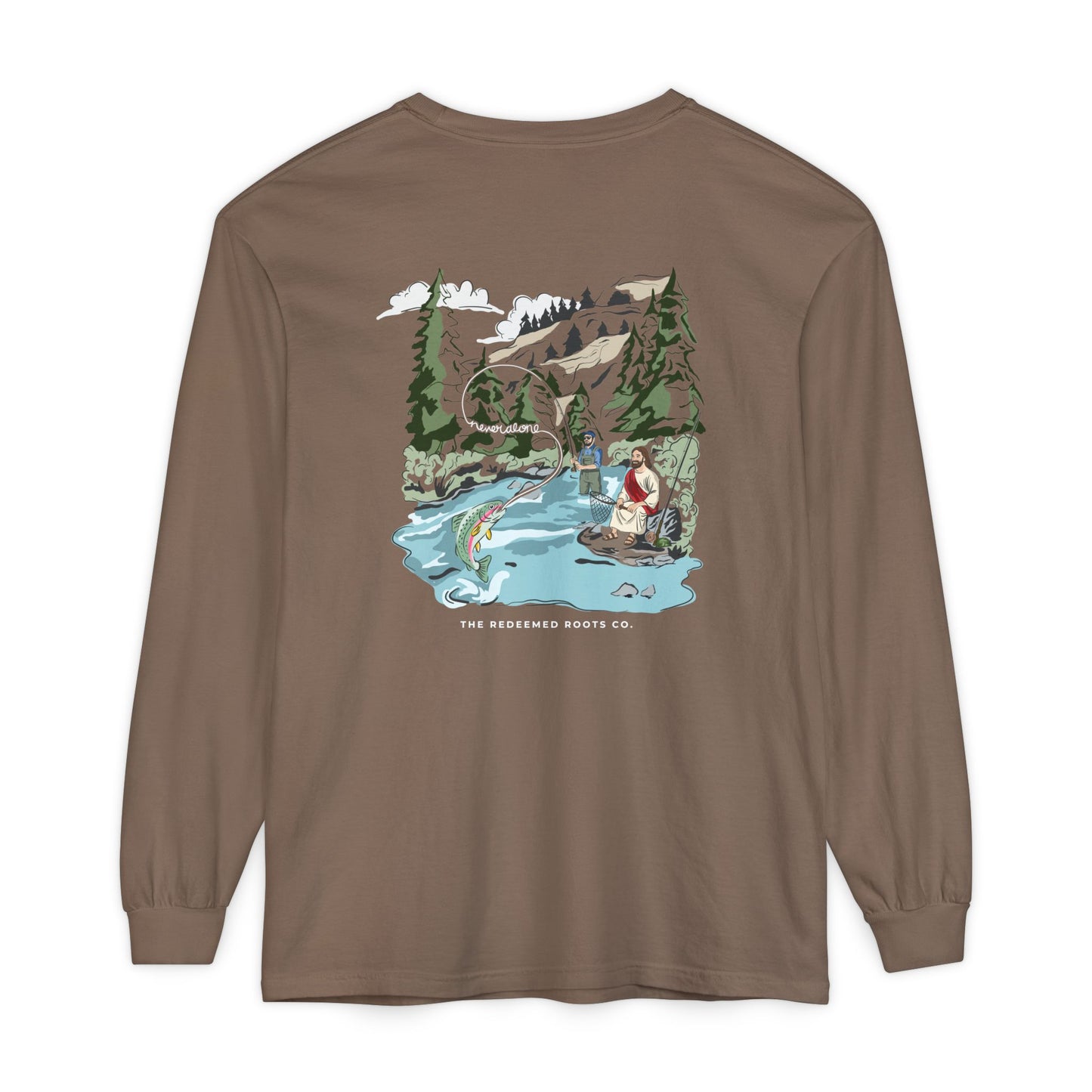 MEN NEVER FLY FISH ALONE LONG SLEEVE